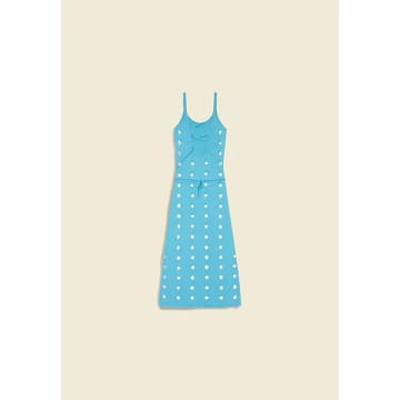 House Of Sunny Canopy Knit Dress In Blue
