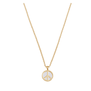 Talis Chains Peace Pendant Necklace In Gold