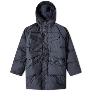 Stone Island Navy 70123 Ny Down Crinkle Reps Parka In Blue