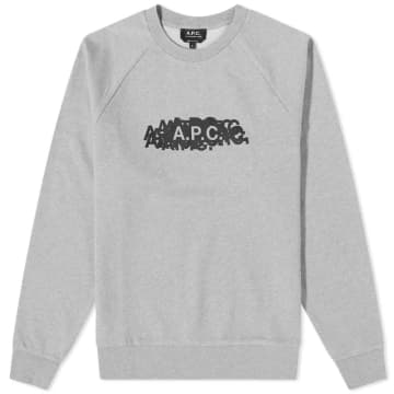 Apc Grey Organic Cotton Koroku Stamp Sweatshirt