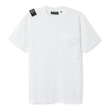 Ma.strum Optic White Cargo Pocket T Shirt