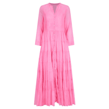Pranella Neon Pink Victoria Maxi Dress