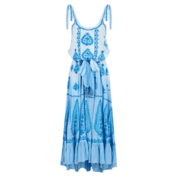 Pranella Atzaro China Blue Ombre Maxi Dress