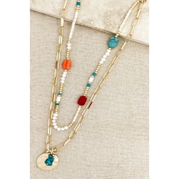 Envy Long Gold Double Layer Necklace