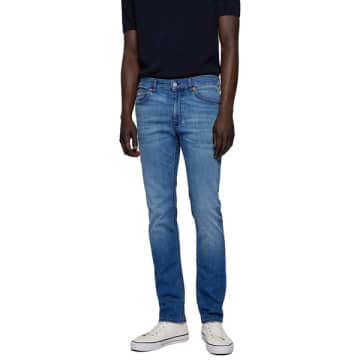 Shop Hugo Boss Delaware Slim Fit Jeans In Blue