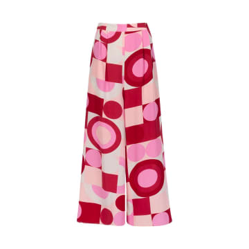 ANONYME PINK PATTY WIDE LEG TROUSERS