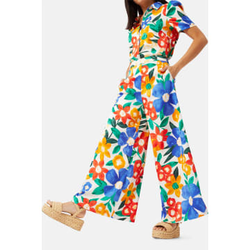 TRAFFIC PEOPLE MULTI FLORAL SWEET BIRD OF YOUTH WIDE LEG TROUSERS