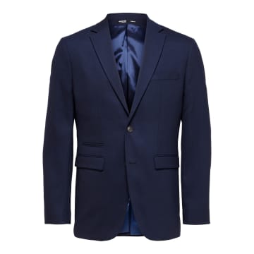Selected Homme Selected Navy Suit Jacket In Blue