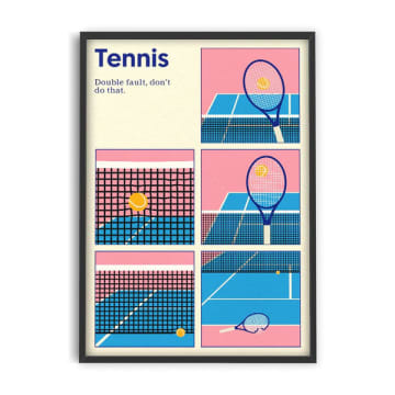 Pstr Studio | Rosi Feist Tennis Double Fault 50x70 Cm