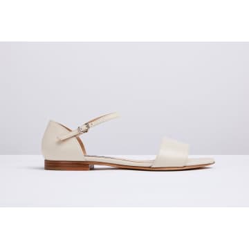 Made The Edit Rosy Beige Cream Flat Sandal In Neturals