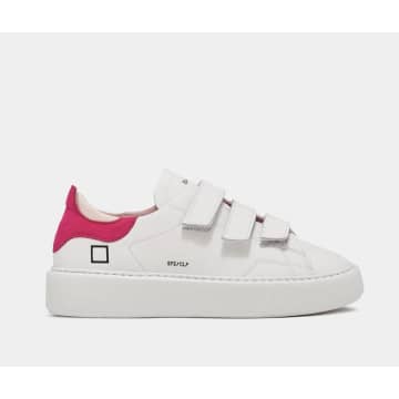 Made The Edit D.a.t.e Sfera Calf White And Pink Trainer