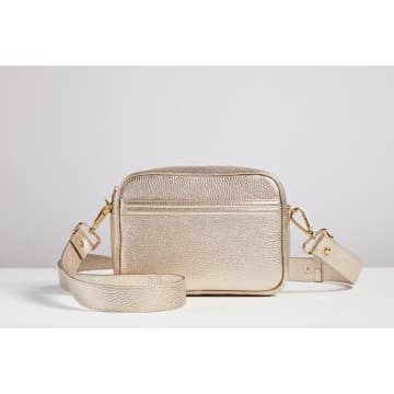 Luxe Designers Sophia Ii Gold Metallic Crossbody Bag