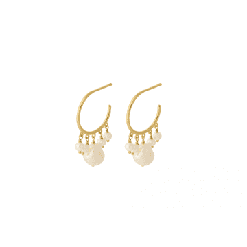 Pernille Corydon Bay Hoop Earrings In Metallic
