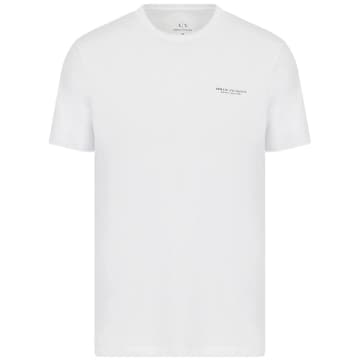 Armani Exchange 8nzt91 Logo T-shirt In White