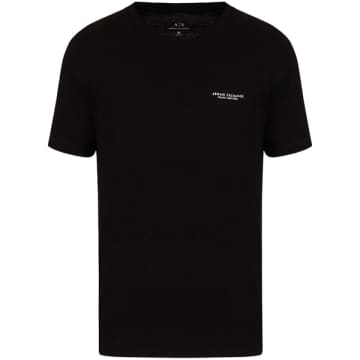 Armani Exchange 8nzt91 Logo T-shirt In Black