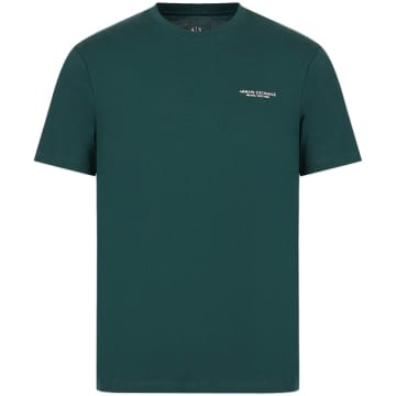 Armani Exchange 8nzt91 Logo T-shirt In Green