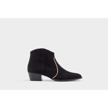 Emma Go Dunn Black Suede Ankle Boot