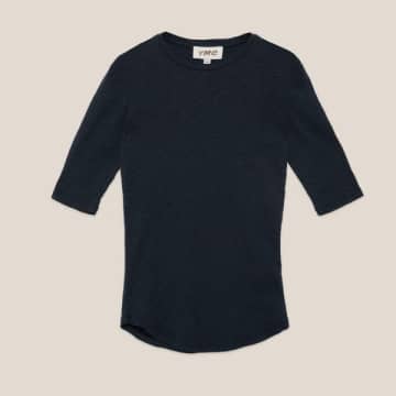 Ymc You Must Create Earth Charlotte Short Sleeved T-shirt Navy In Blue