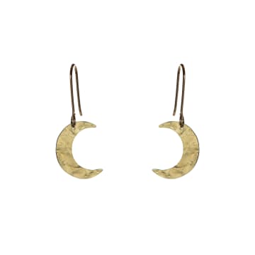 Just Trade Luna Small Moon Earrings