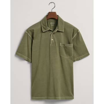 Gant - Sunfaded Jersey Polo Shirt In Kalamata Green 2057028 362 In 362 Kalamata Green