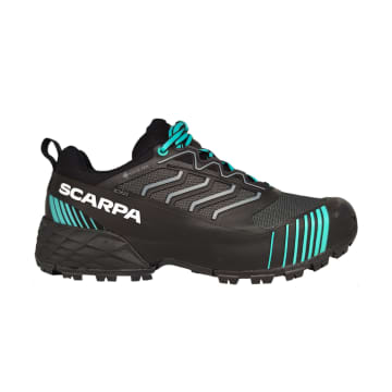 Scarpa Ribelle Run Xt Gtx Woman Anthracite/turquoise Shoes In Blue