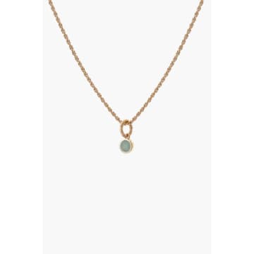 Tutti & Co Ne617g Aquamarine Birthstone Necklace In Gold