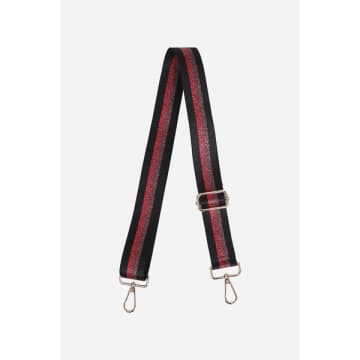 Miss Shorthair Ltd Red Copper Metallic Stripe Bag Strap