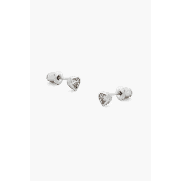 Tutti & Co Silver Cupid Earrings In Metallic