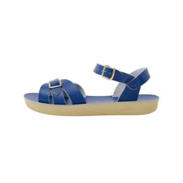 Salt-water Cobalt Boardwalk Sandals In Blue