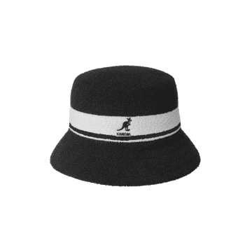 Kangol Black Bermuda Striped Bucket Hat