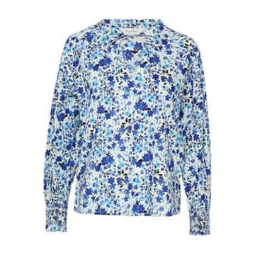 Part Two Namis Blouse In Blue Flower Print
