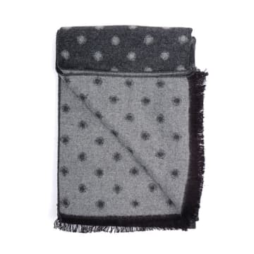 Remus Uomo Charcoal Spotted Scarf