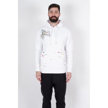 Abe White Abstract Hoodie