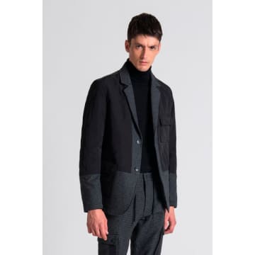 Antony Morato Black Multi Fabric Blazer