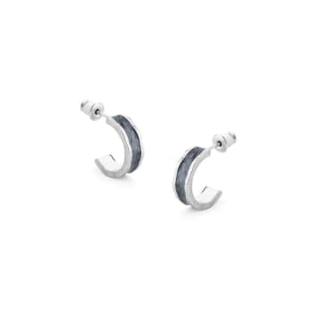 Tutti & Co Silver Affinity Earrings In Metallic