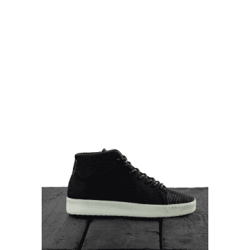 Hannes Roether Black Perforated Trainers