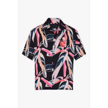 Rh45 Black Cupid Havaiian Shirt