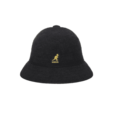 Kangol Black And Gold Bermuda Casual Hat