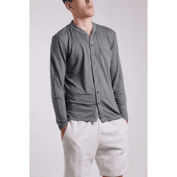 Daniele Fiesoli Grey Button Closure Long Sleeve Shirt