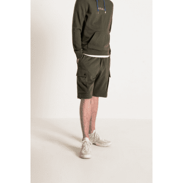 Antony Morato Khaki Cargo Jersey Shorts In Neutrals