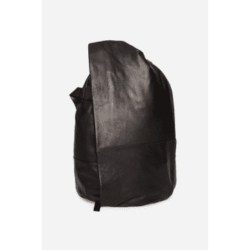 Côte And Ciel Medium Black Isar Alias Leather Backpack