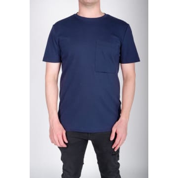 Antony Morato Navy Front Pocket T Shirt In Blue
