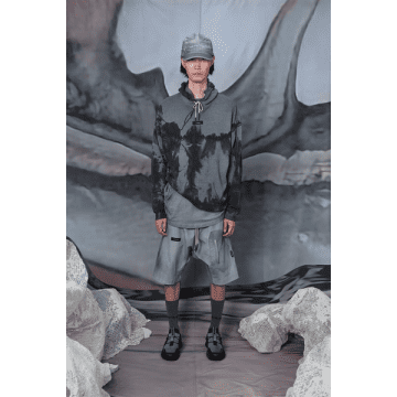 Iso Poetism By Tobias Birk Nielsen Grey Stawa Woven Shorts With Pocket
