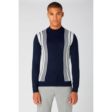 Remus Uomo Navy And Grey 58653 Knitwear In Blue