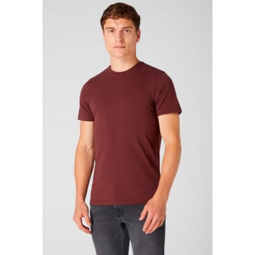 Remus Uomo Basic Round Neck T-shirt Burgundy