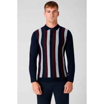 Remus Uomo Navy And Grey 58758 Knitwear In Blue