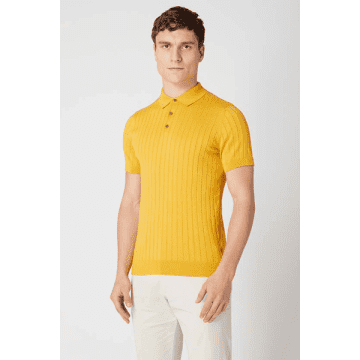 Remus Uomo Yellow Slim Fit Cotton S/s T Shirt