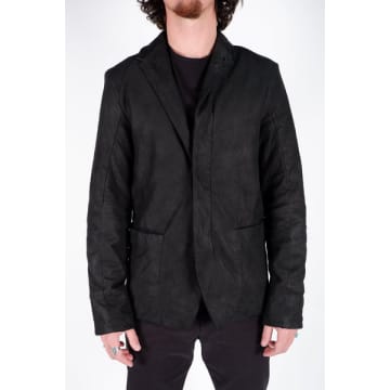 Transit Black Wool Interior Leather Jacket