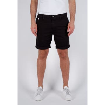 Replay Mens Black Benni Hyperflex Regular-fit Stretch-cotton Chino Shorts