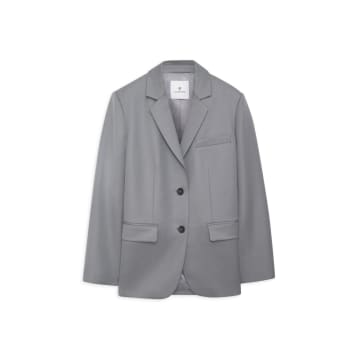 Shop Anine Bing Classic Blazer In Grey